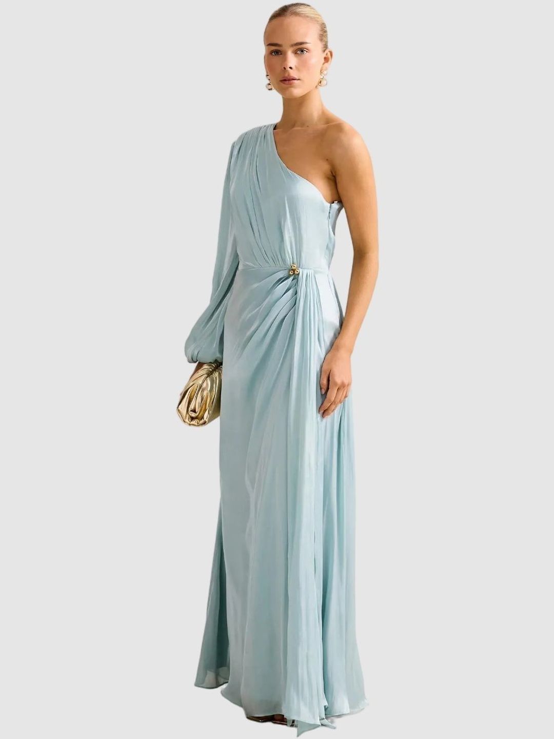 Puff Sleeve Maxi Dress