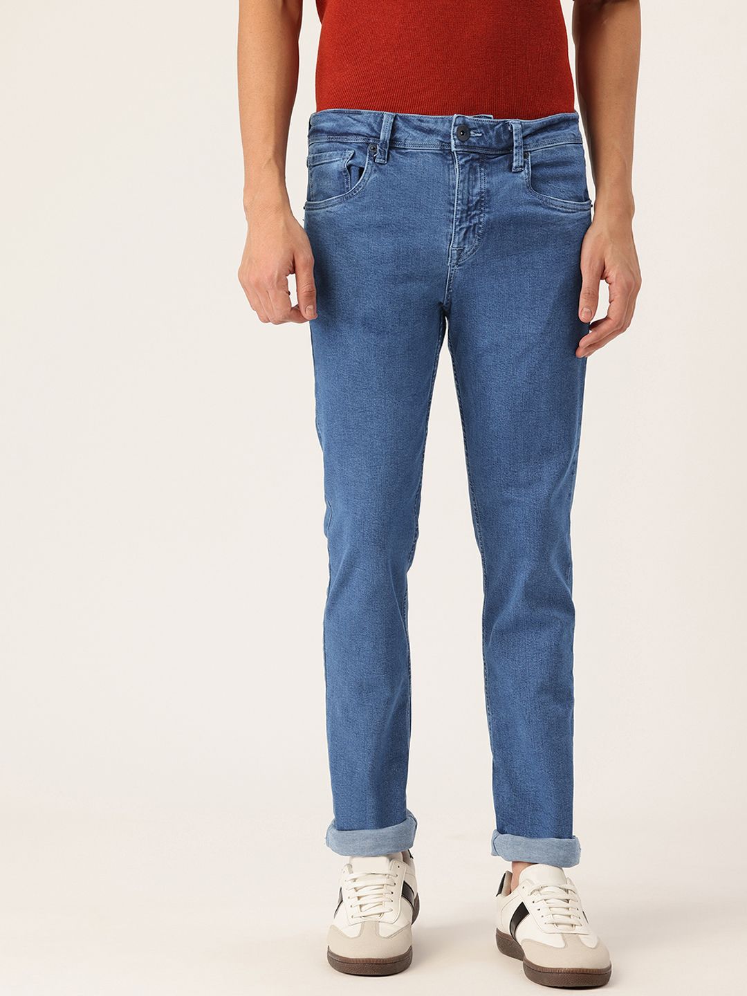 Integriti Men Smart Mid-Rise Slim Fit Stretchable Jeans