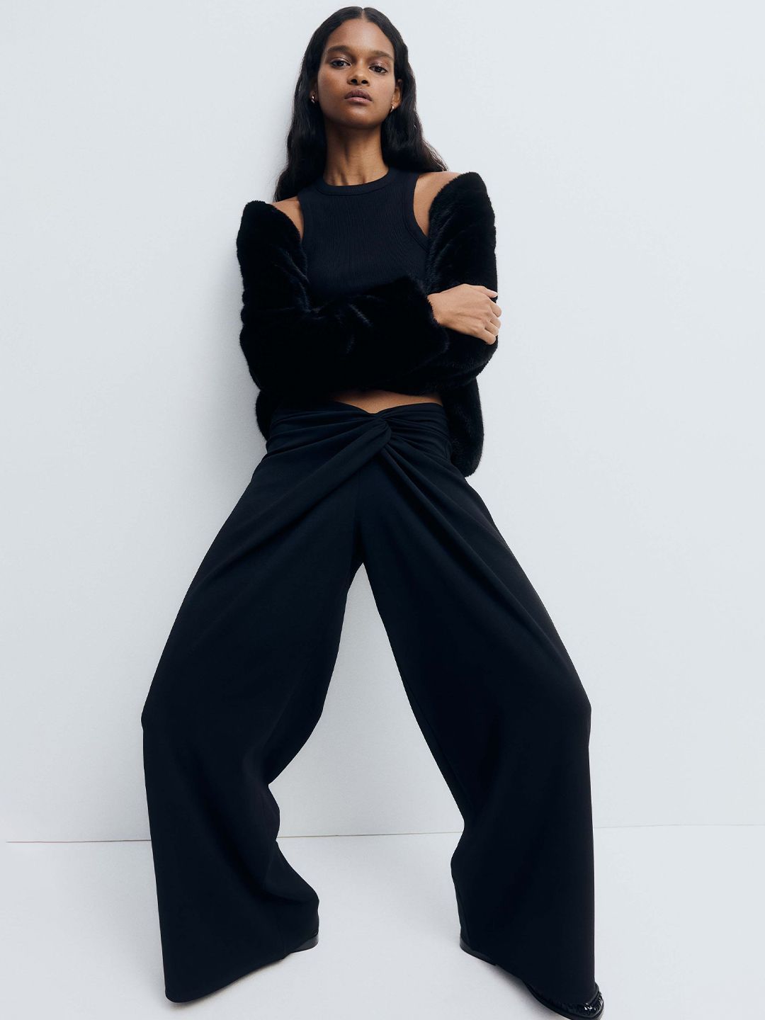 H&M H&M Twisted-Detail Trousers