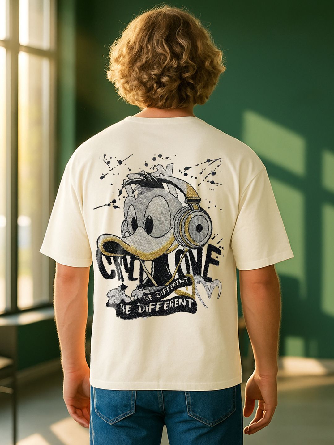 Buy BDSQUARE Men Donald Duck Printed T-shirt - Tshirts for Men