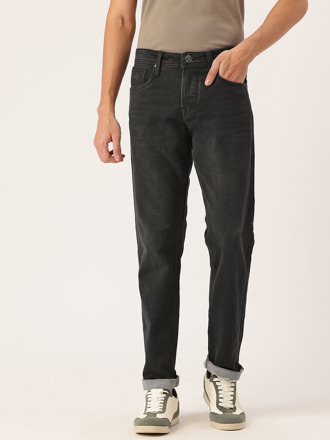 Integriti Men Smart Slim Fit Mid-Rise Stretchable Jeans