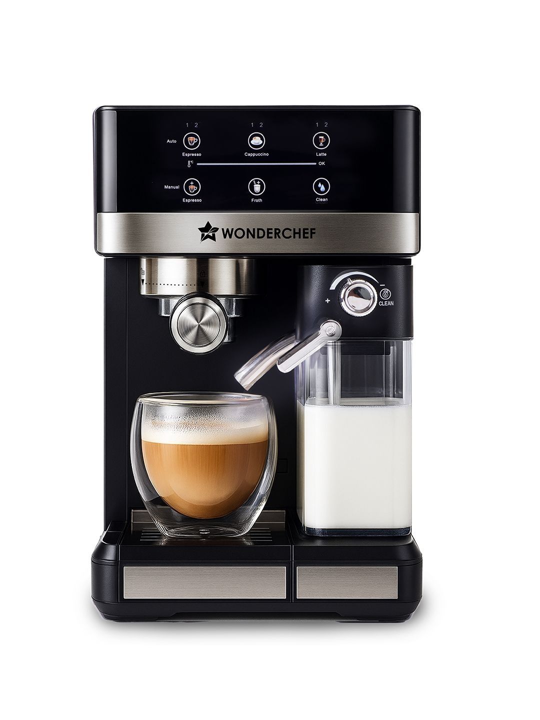 Wonderchef Wonderchef Regalia Espresso Machine & Coffee Grinder- 20-bar Pressure