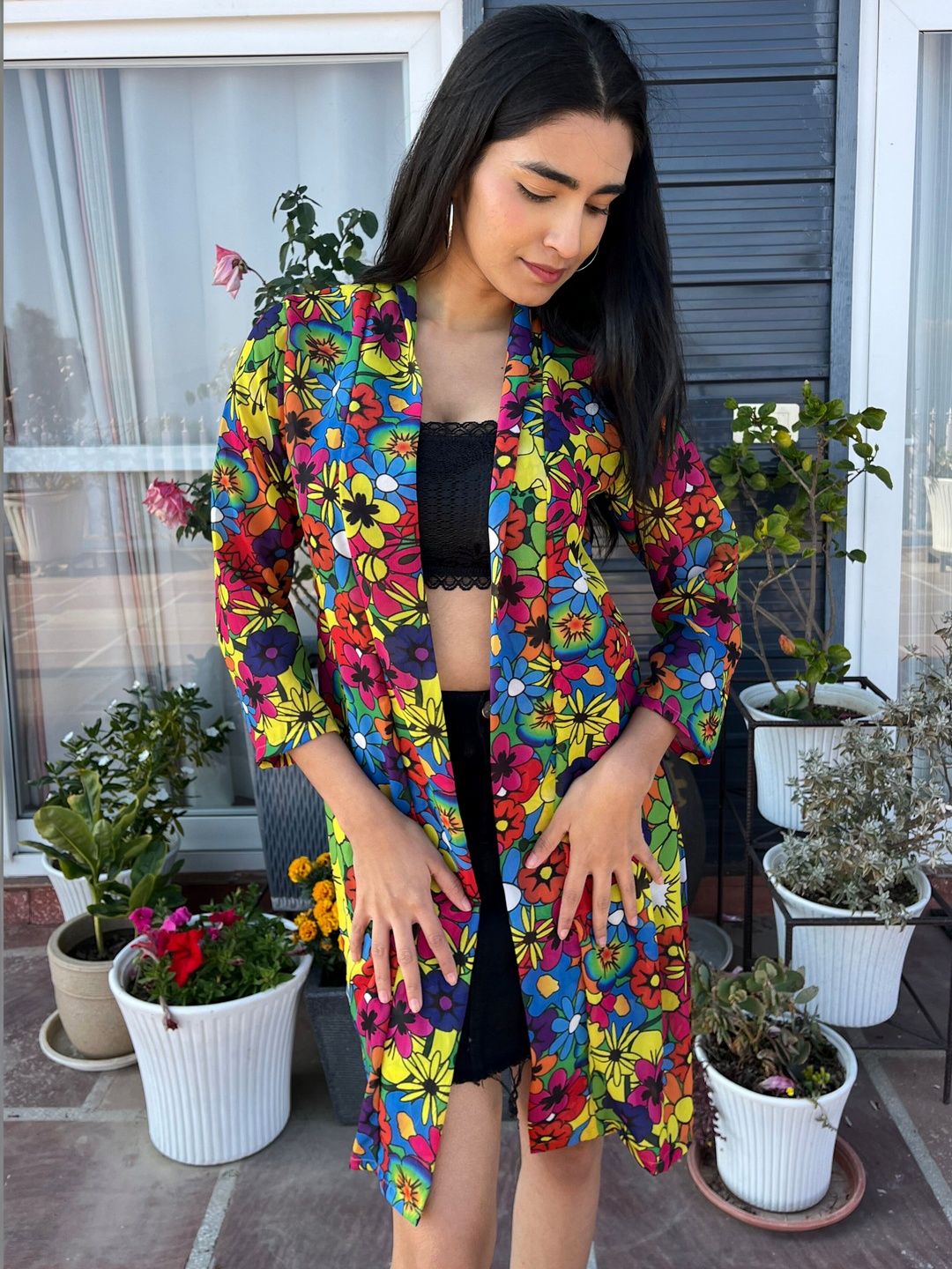 TANDUL Women Printed Longline Shrug