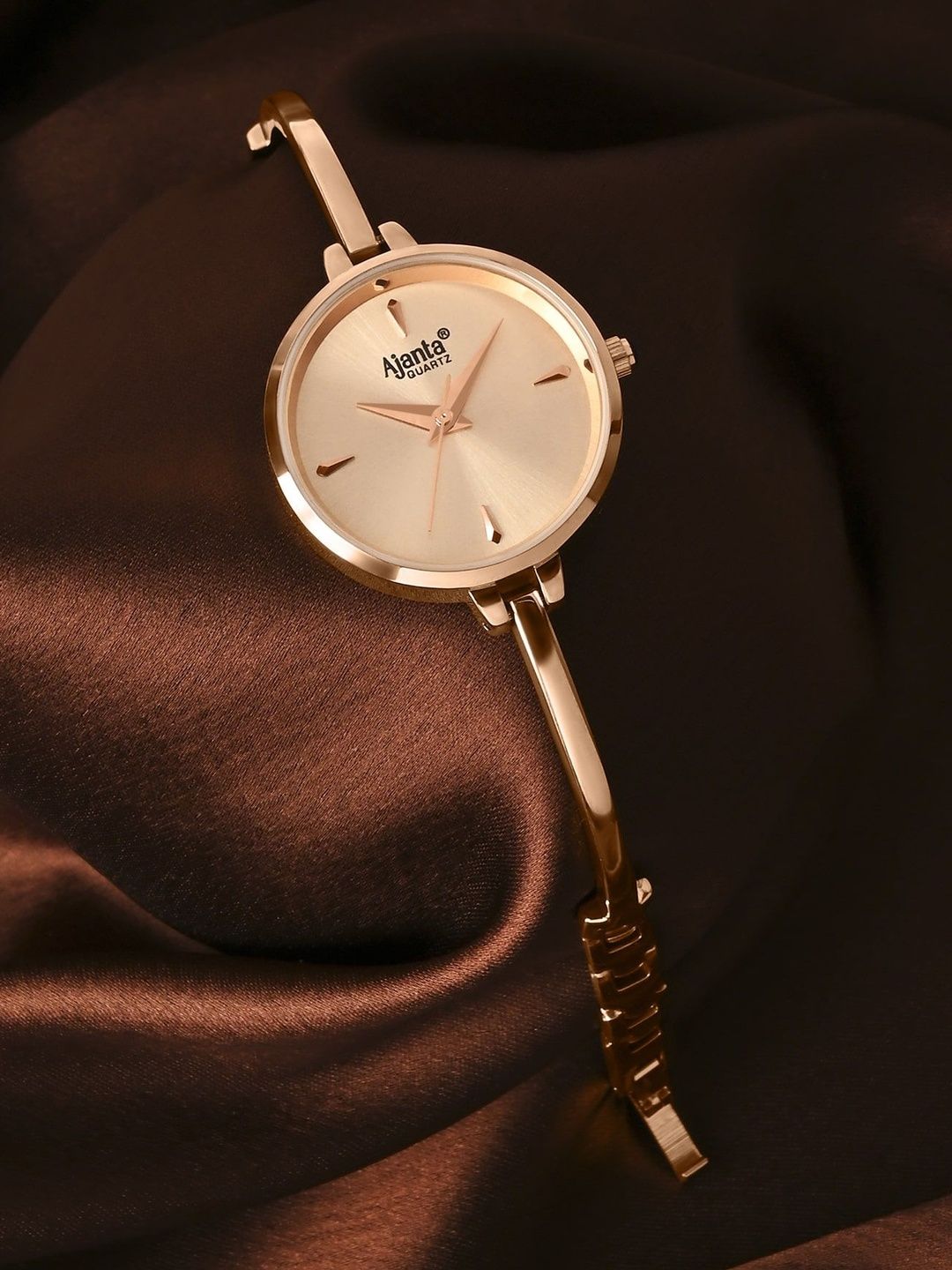 Ajanta Quartz Ajanta Quartz Women Dial & Bracelet Style Straps Analogue Watch AWC052PMSL 5