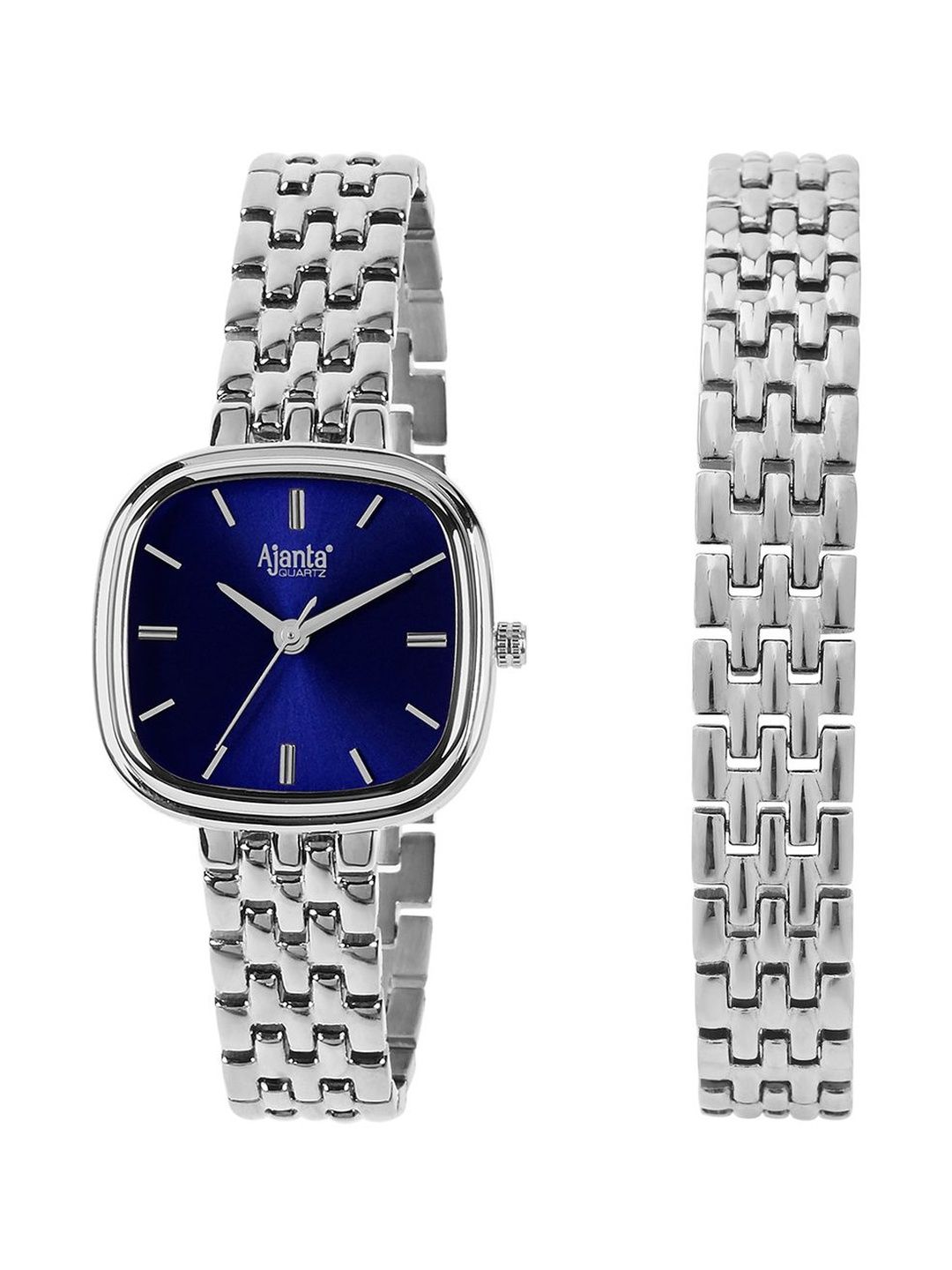 Ajanta Quartz Ajanta Quartz Women Dial & Stainless Steel Bracelet Style Straps Analogue Watch AWC127ESL 6