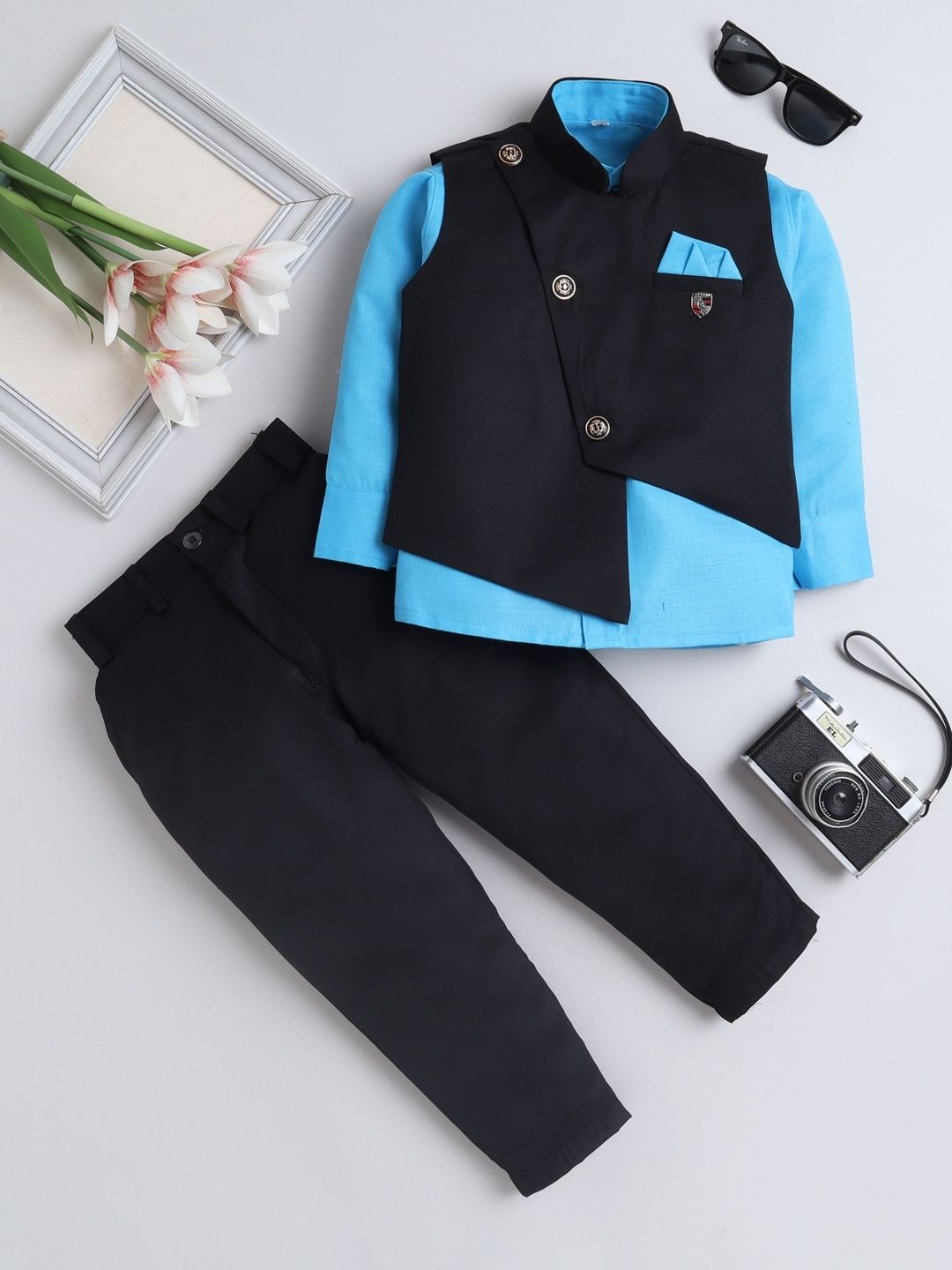 BAESD Boys Self-Design 3-Piece Suit
