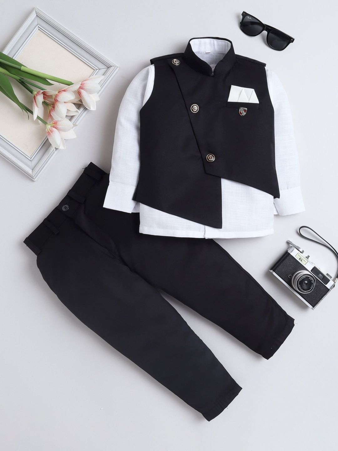 BAESD Boys Self-Design 3-Piece Suit
