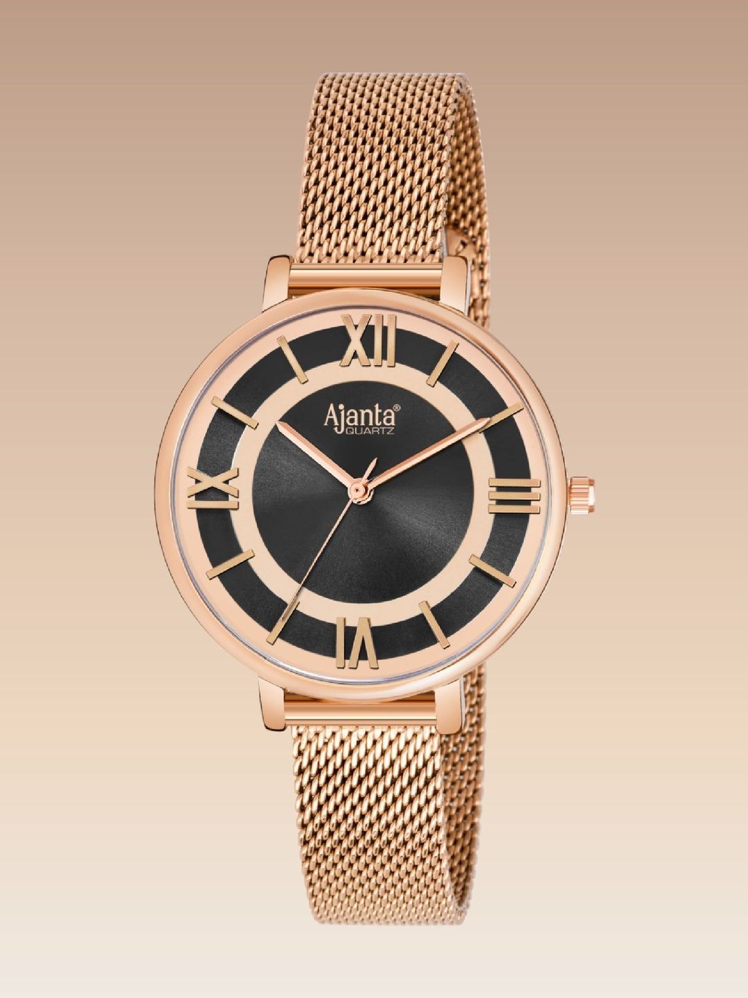 Ajanta Quartz Ajanta Quartz Women Dial & Stainless Steel Bracelet Style Straps Analogue Watch AWC701TAL 2