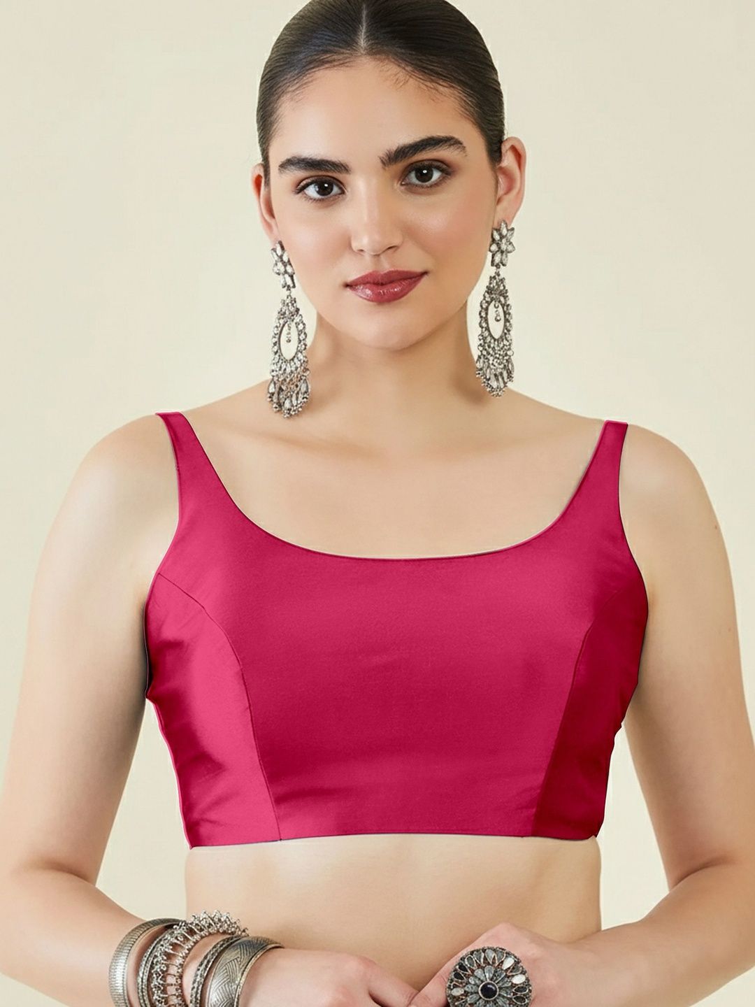 Mehrang Round Neck Saree Blouse