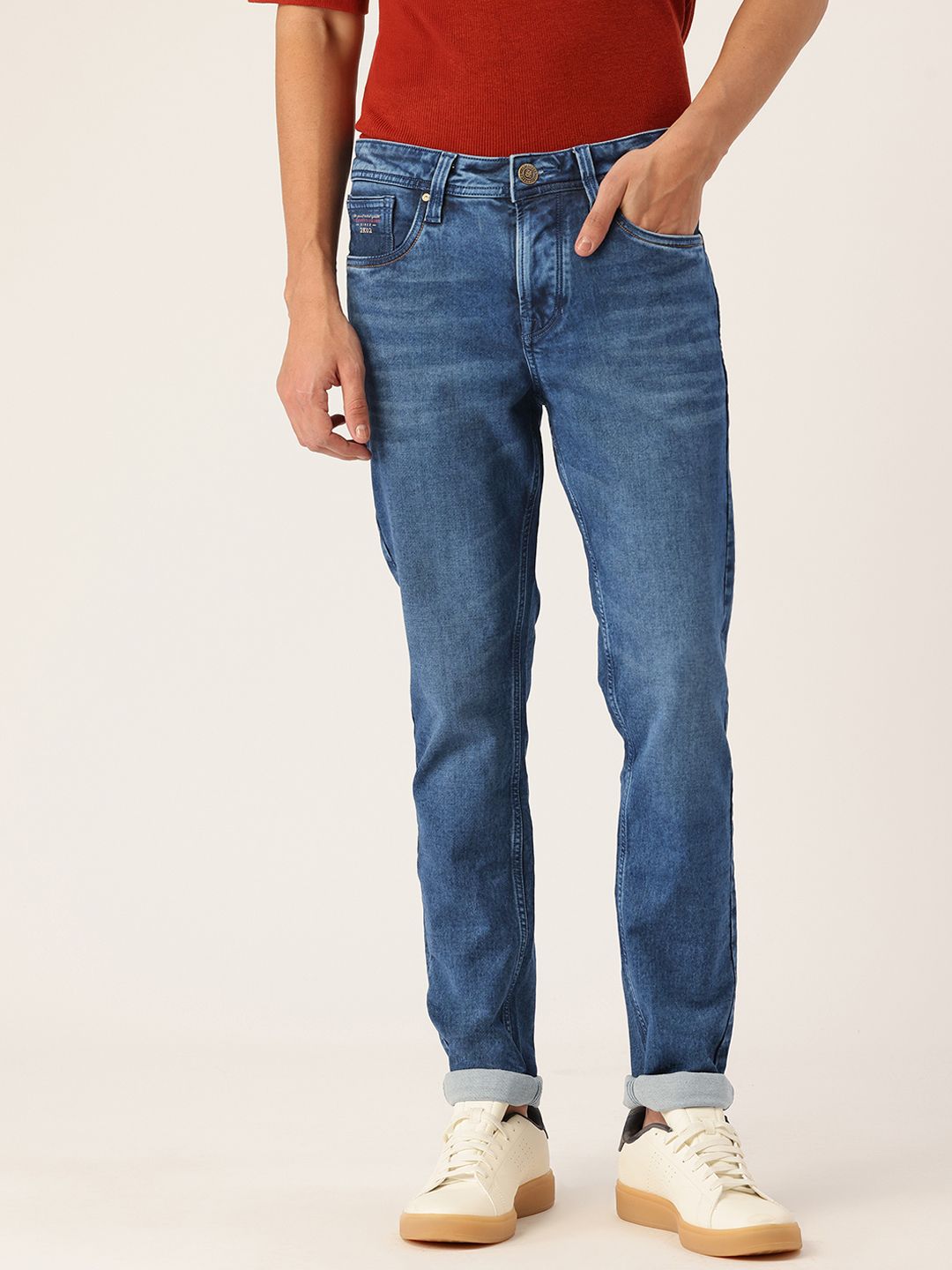 Integriti Men Smart Mid-Rise Skinny Fit Light Fade Stretchable Jeans