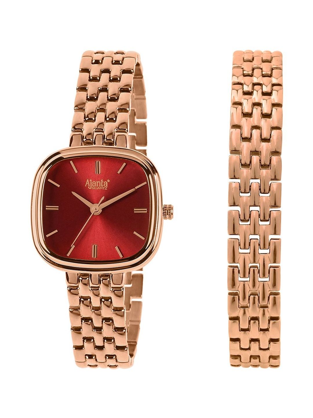 Ajanta Quartz Ajanta Quartz Women Dial & Bracelet Style Straps Analogue Watch AWC127ESL 5