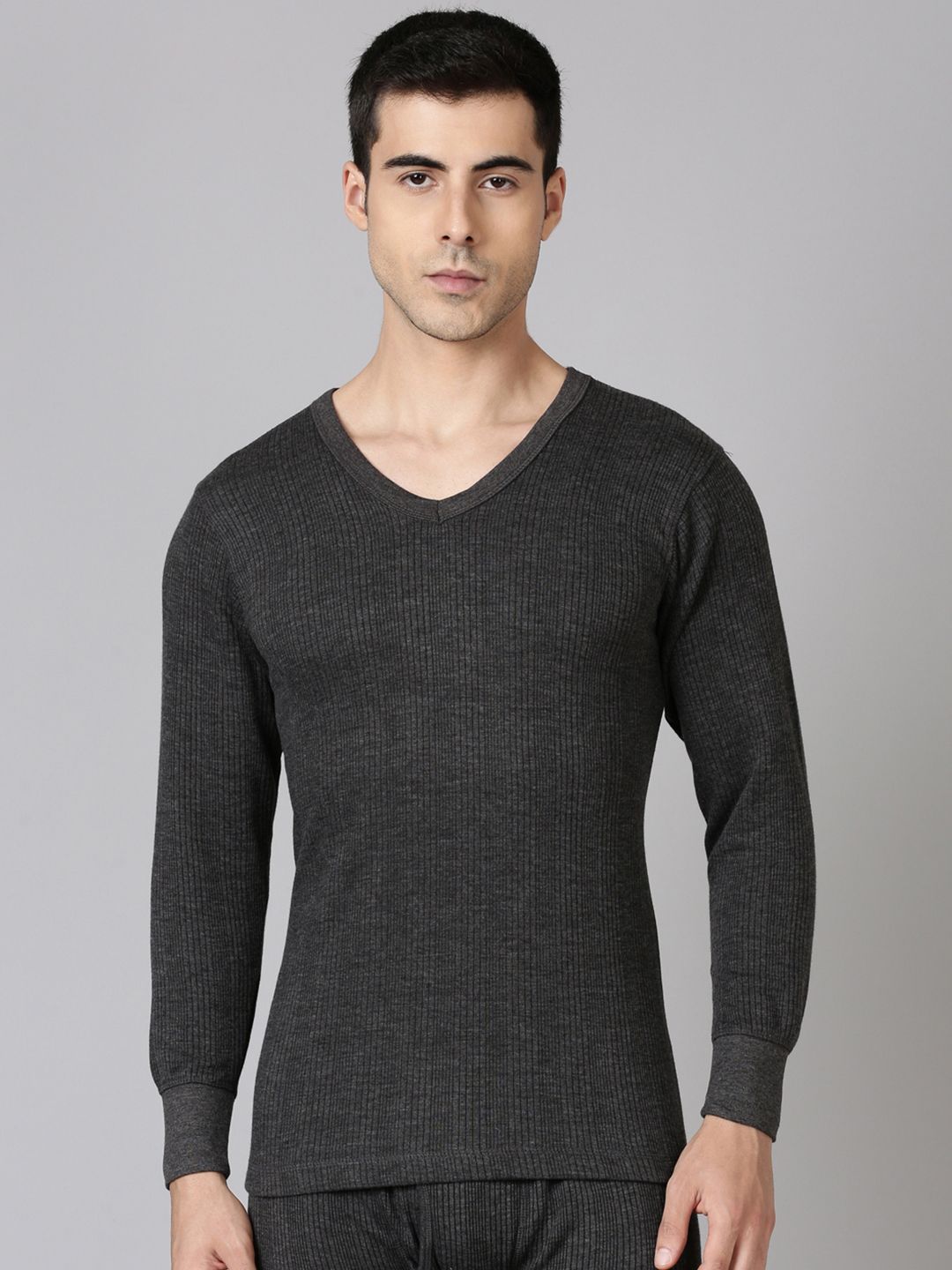 DIXCY SCOTT Men Originals  4-Way Stretch Ribbed Thermal Tops
