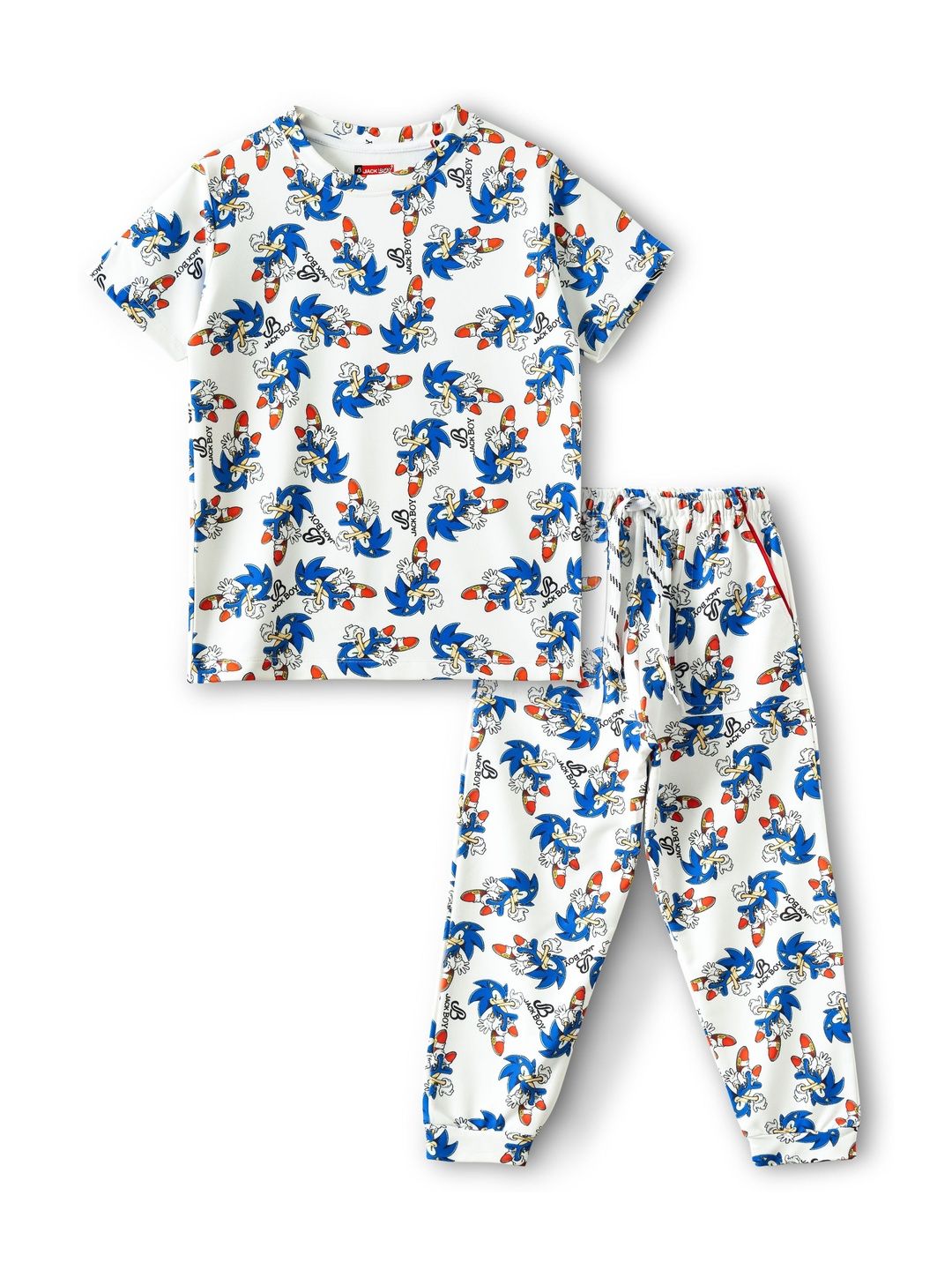 JACKBOY Unisex Kids Printed T-shirt with Pyjamas