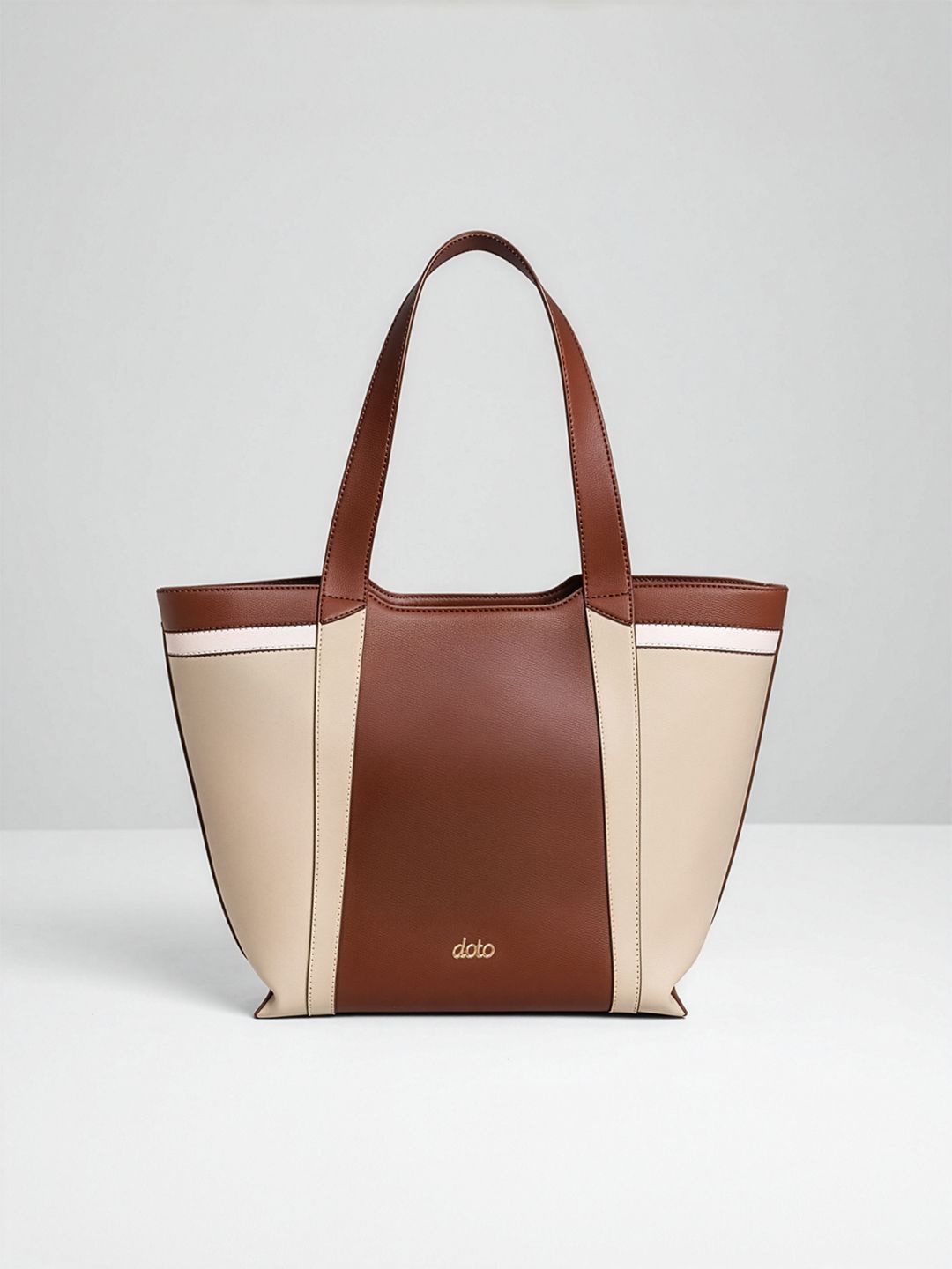 doto Leather Structured Tote Bag