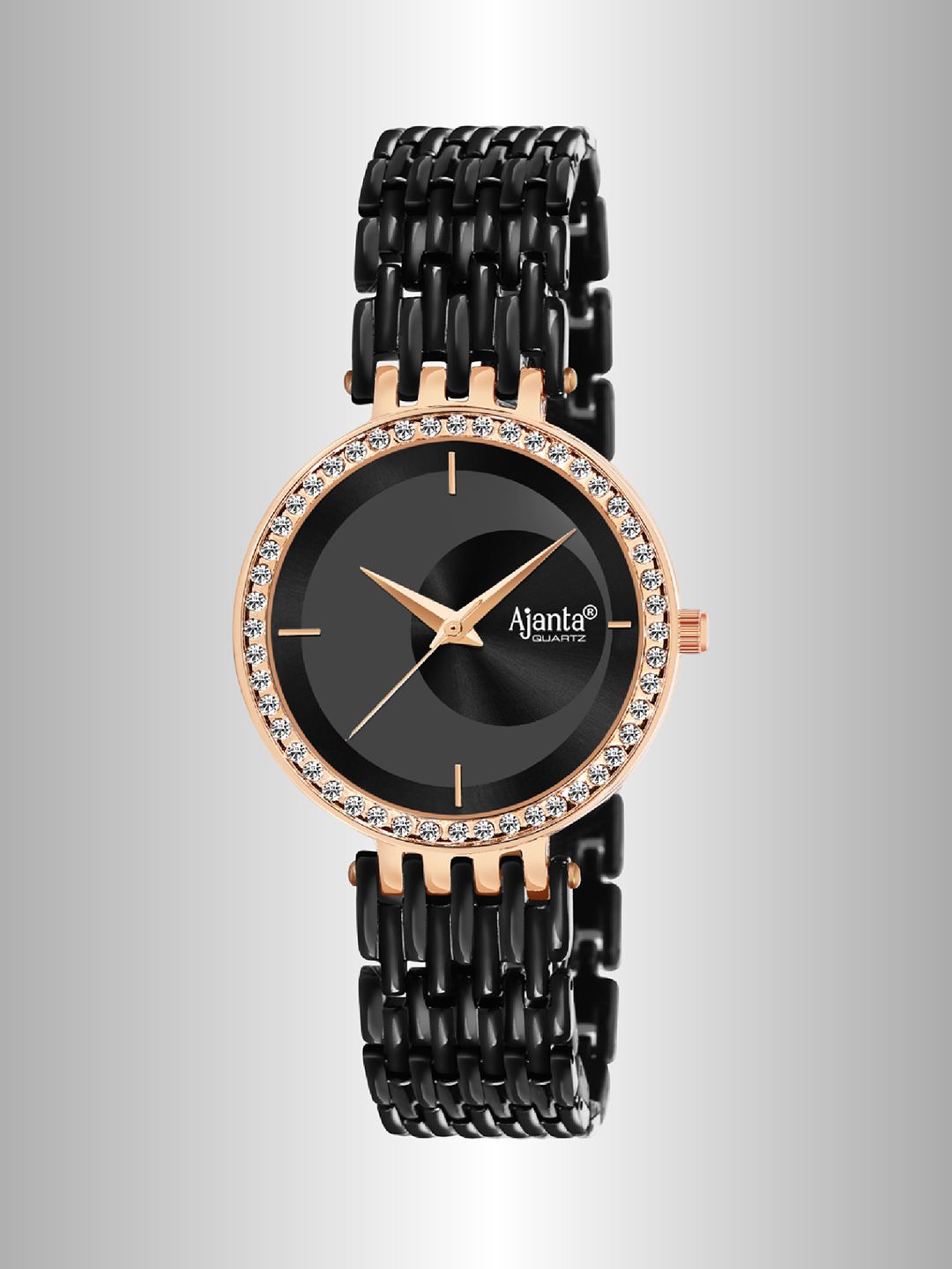 Ajanta Quartz Ajanta Quartz Women Brass Dial & Bracelet Style Straps Analogue Watch AWC125ESL -05
