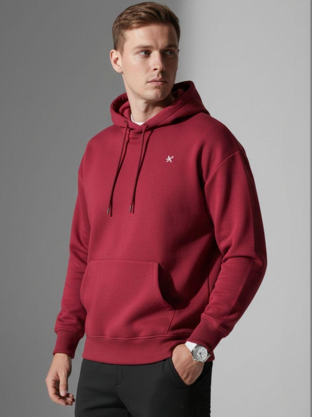 HRX by Hrithik Roshan Men Hooded Sweatshirt