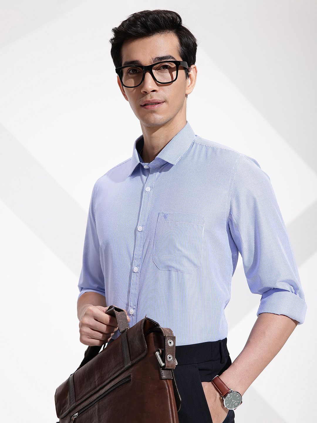 INVICTUS Striped Urban Slim Fit Formal Shirt