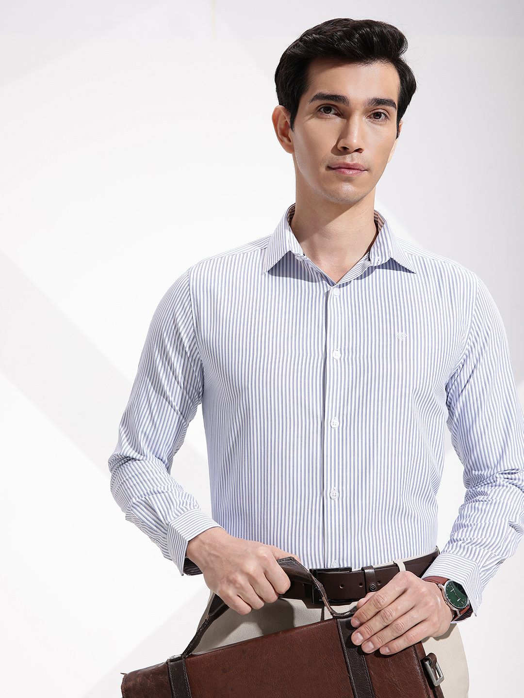 INVICTUS Urban Slim Fit Striped Formal Shirt