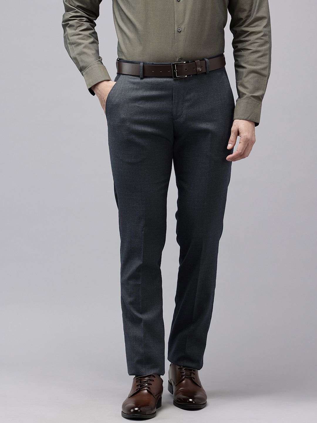 Arrow Men Hudson Tailored Fit Formal Trousers