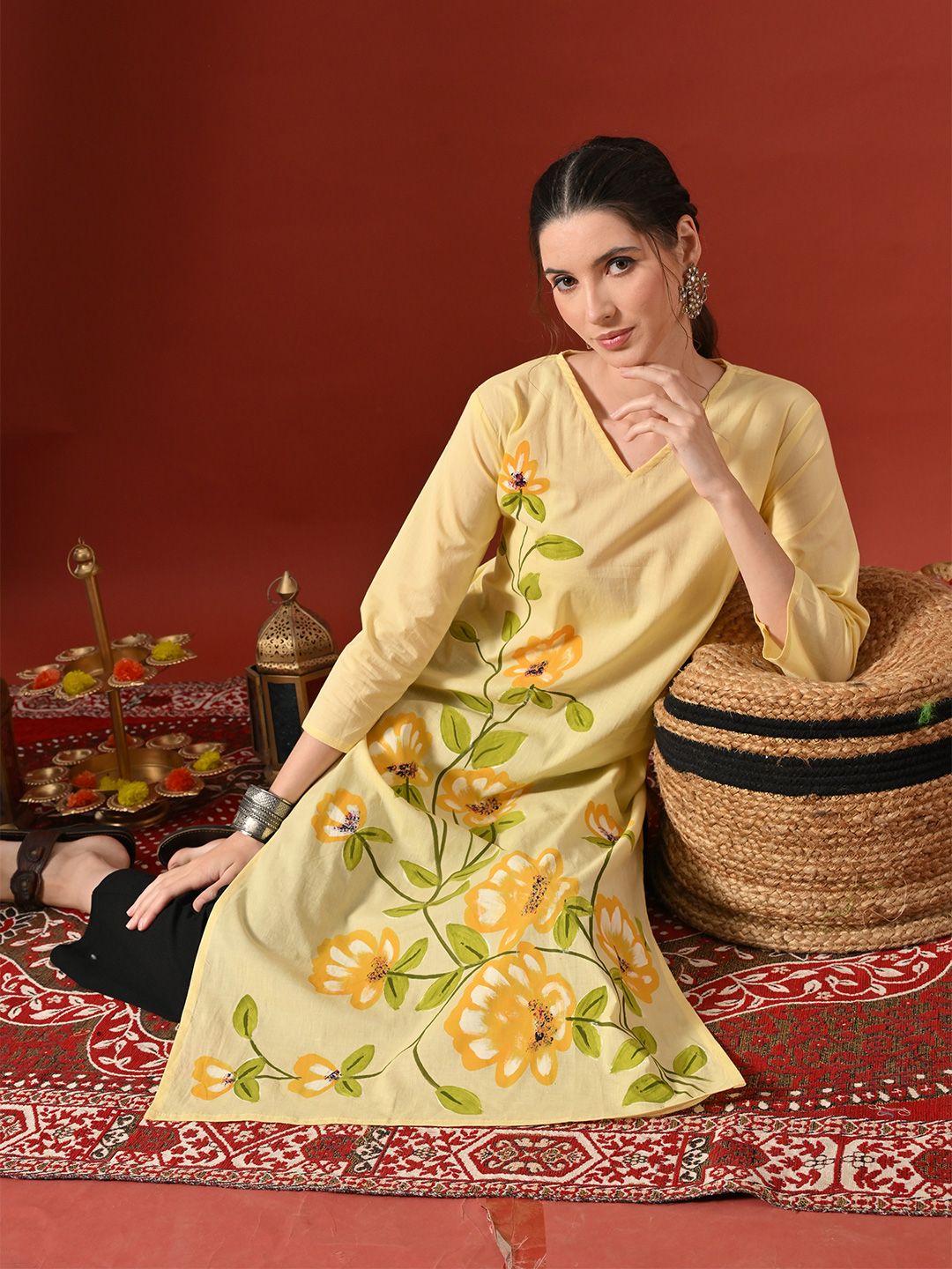 Anouk Rustic Anouk Rustic Women Floral Printed Floral Kurta