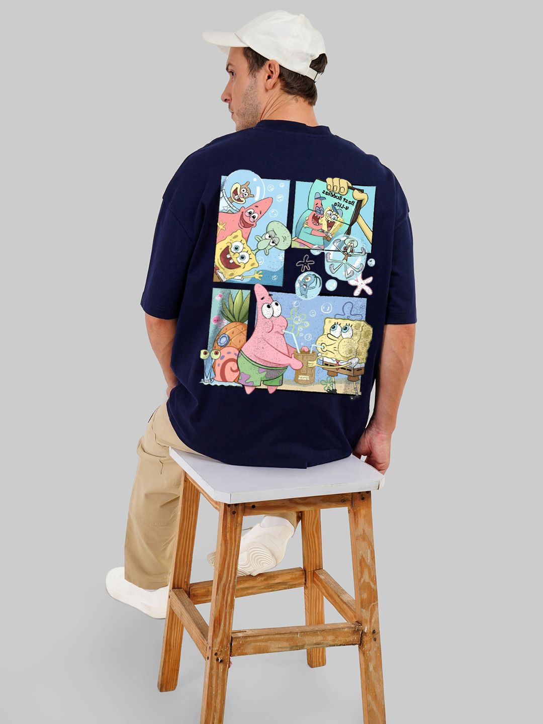 URBANPEAK Men Spongebob Printed T-shirt