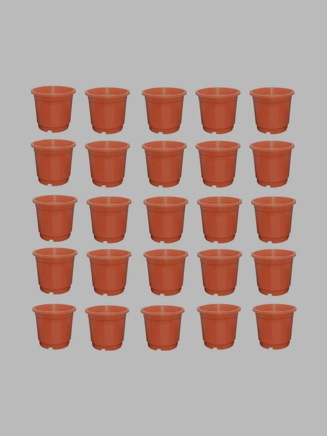 BLUEVISTA 25-Pcs Brown Flower Pot Planters