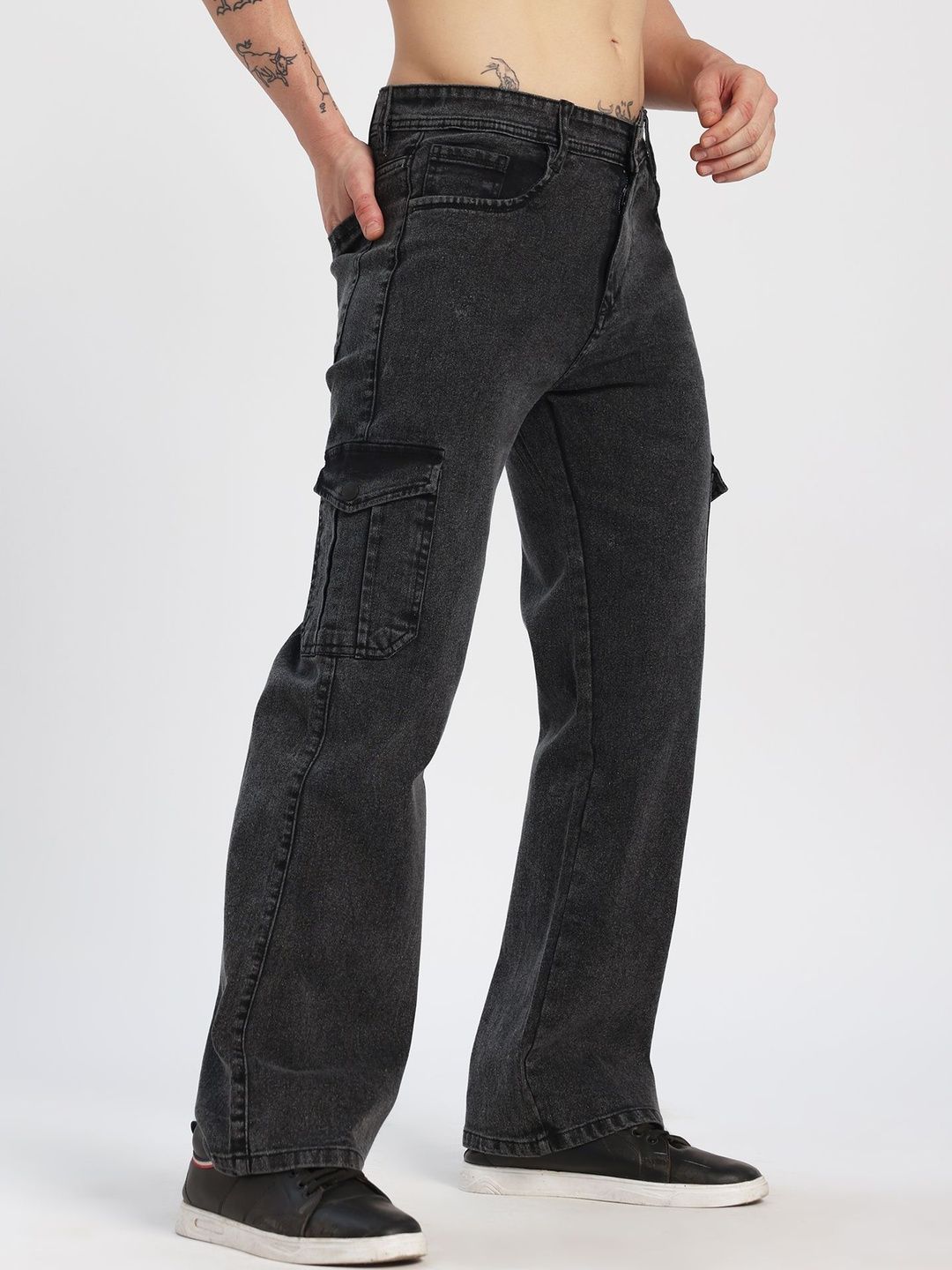 COY Men Comfort Relaxed Fit Mid-Rise Light Fade Stretchable Jeans