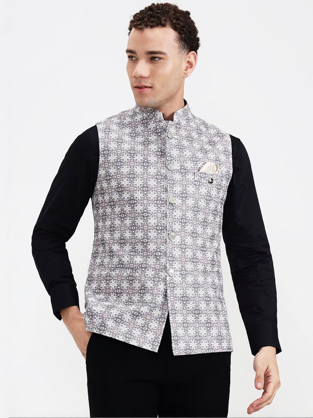WYRE Men Geometric Woven Jacket