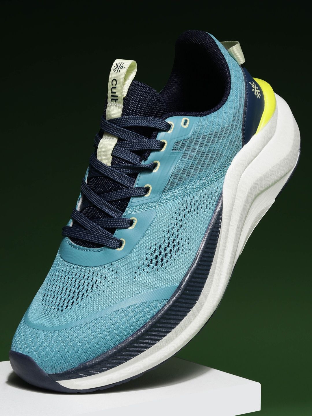 CULT Men Kairo Running Shoes - Sky Blue & Navy
