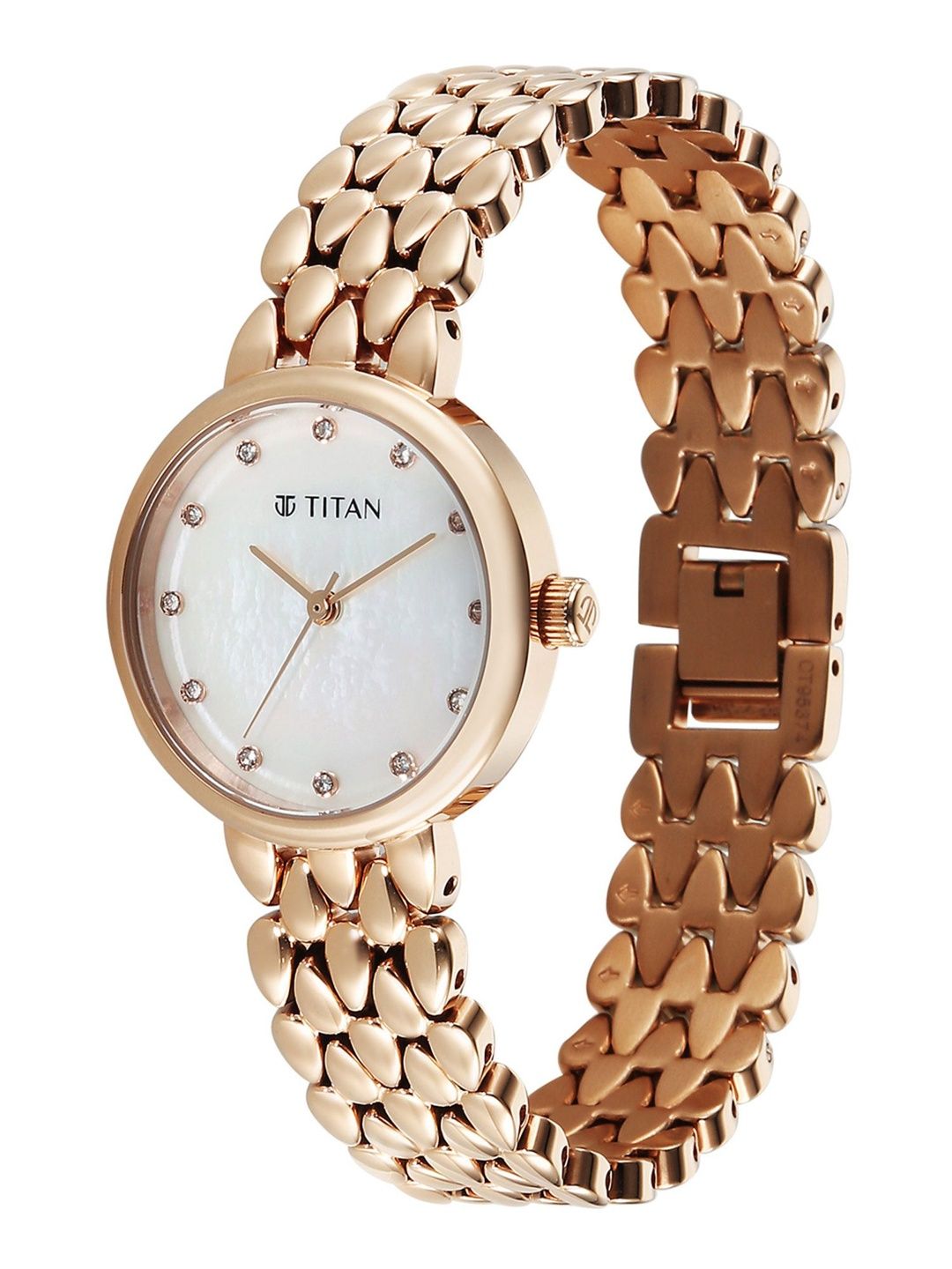 Mother of Pearl Dial & Bracelet Style Straps Analogue Watch 95374WM01