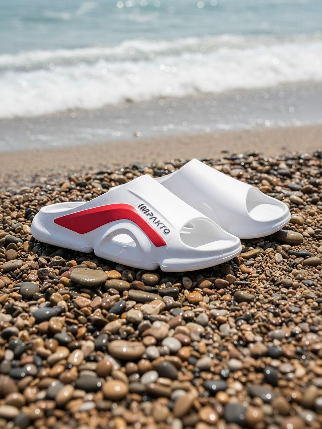 Impakto Men Lightweight & Washable Ventilated Anti Skid Slip-on Slider