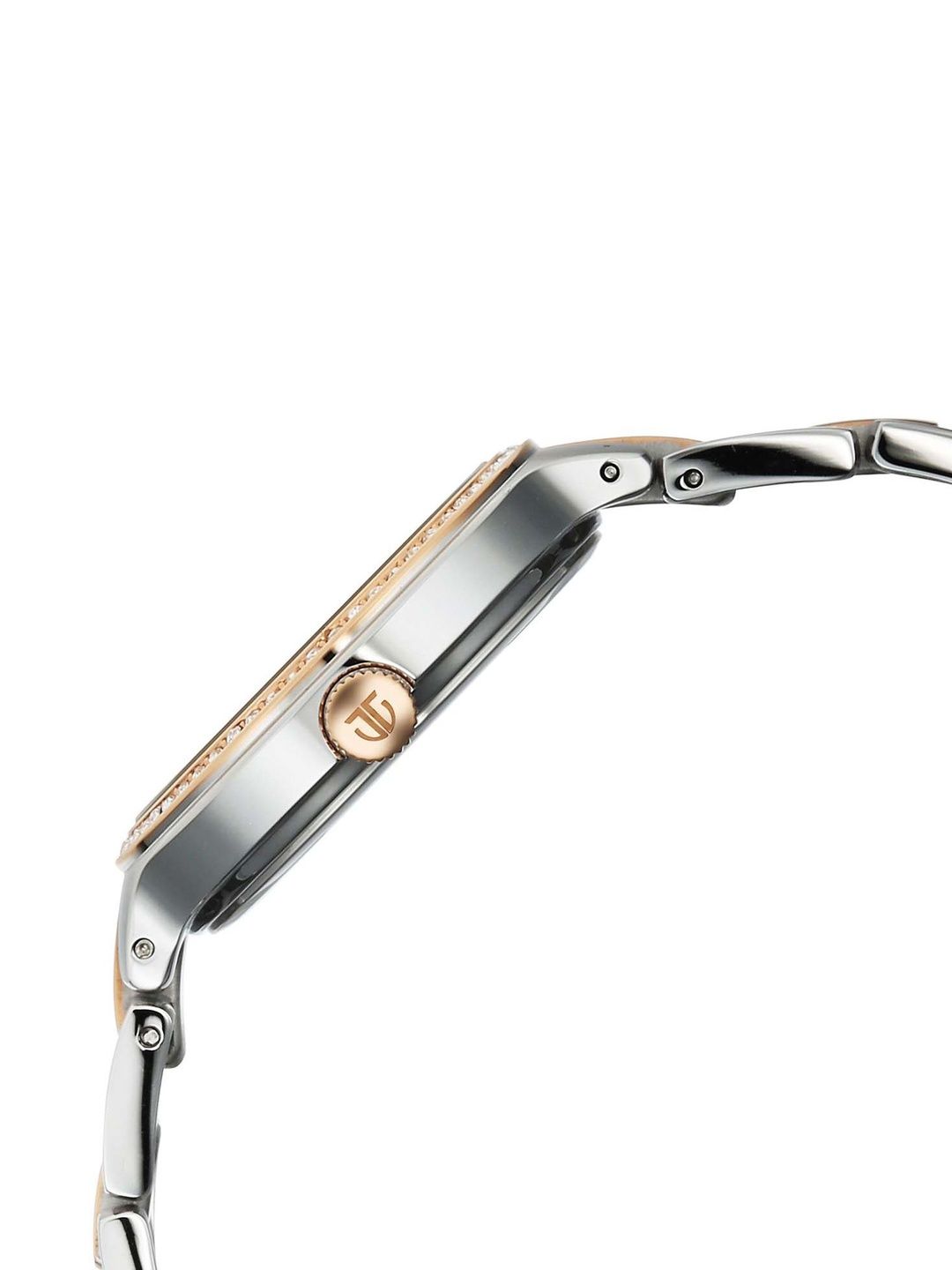 Dial & Stainless Steel Bracelet Style Straps Analogue Date Aperture Watch 95333KM01