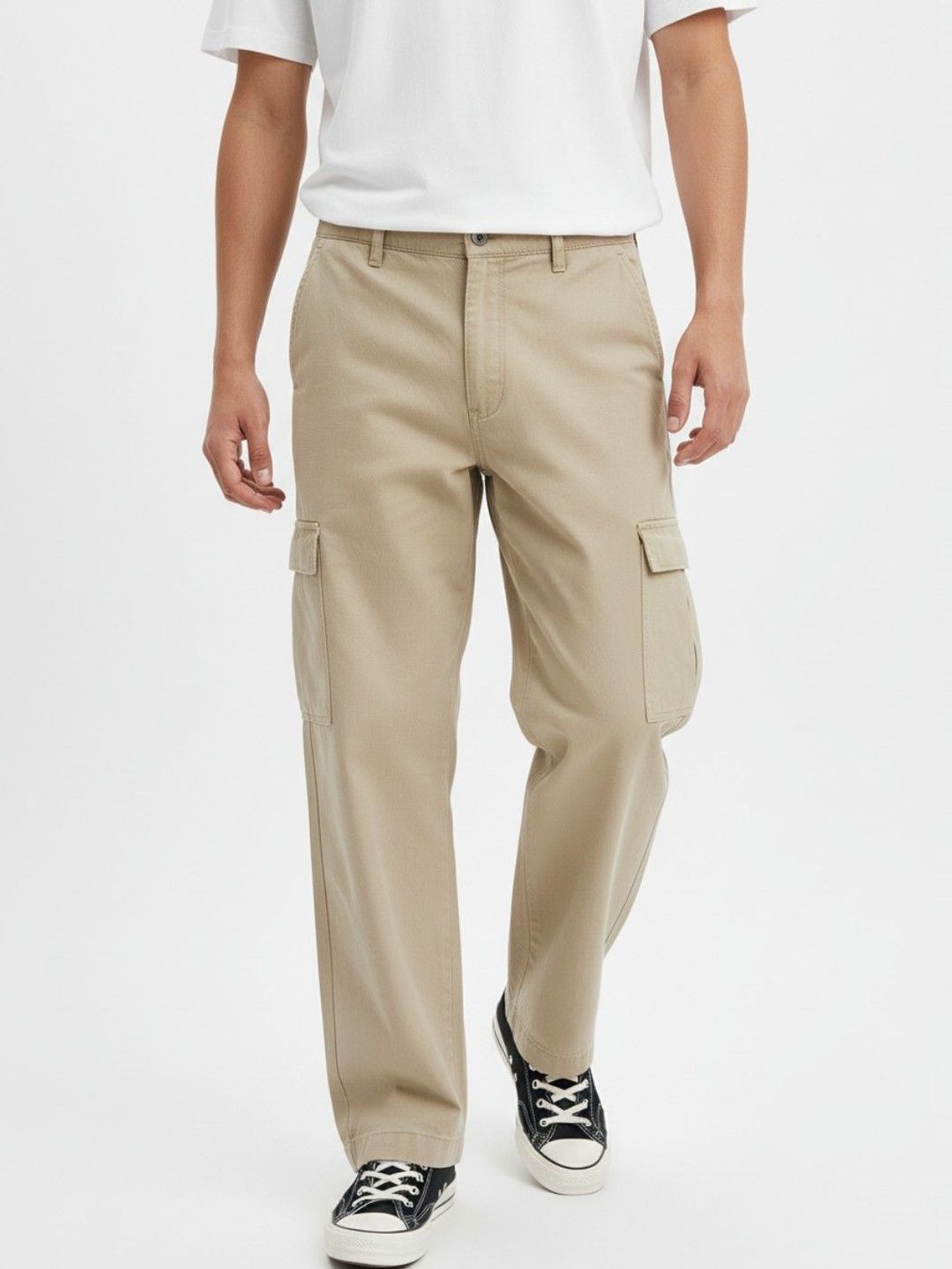 glitchez Men Relaxed Fit High-Rise Jeans