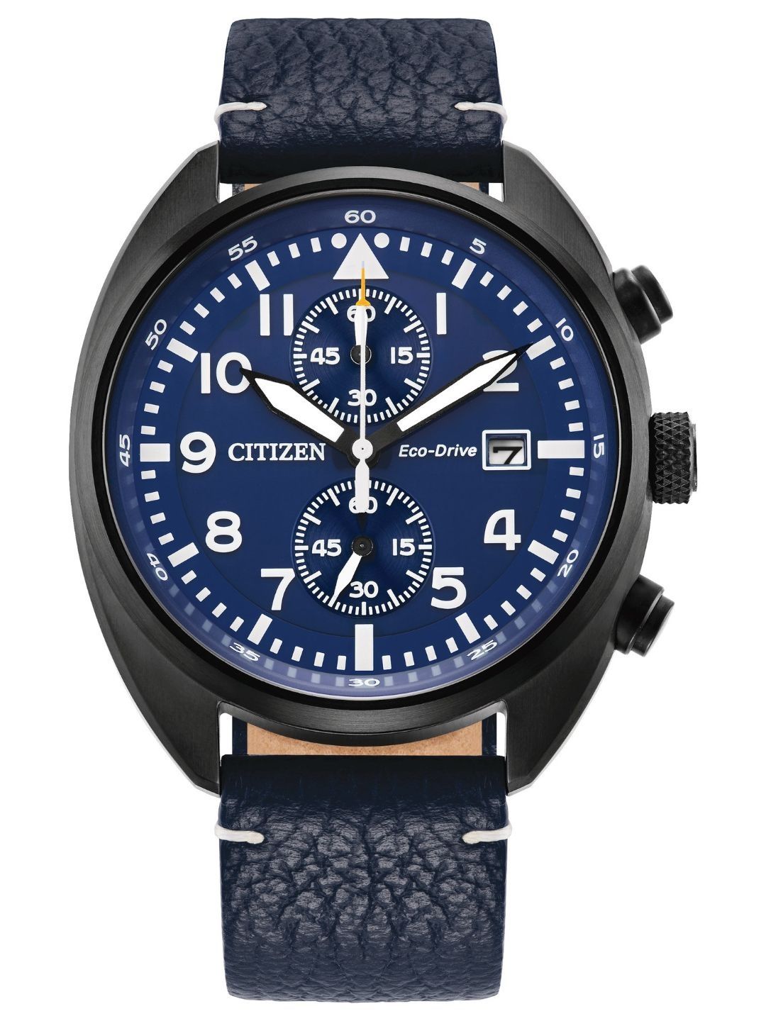 Citizen Citizen Men Dial & Leather Straps Analogue Eco Drive Solar Powered Watch CA7048-08L