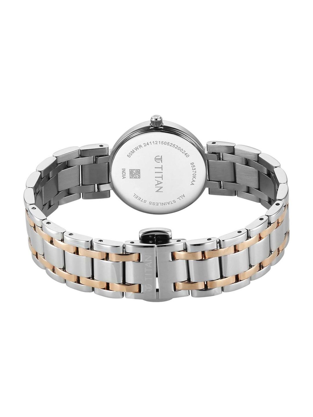 Dial & Bracelet Style Straps Analogue Date Aperture Watch 95370KM01