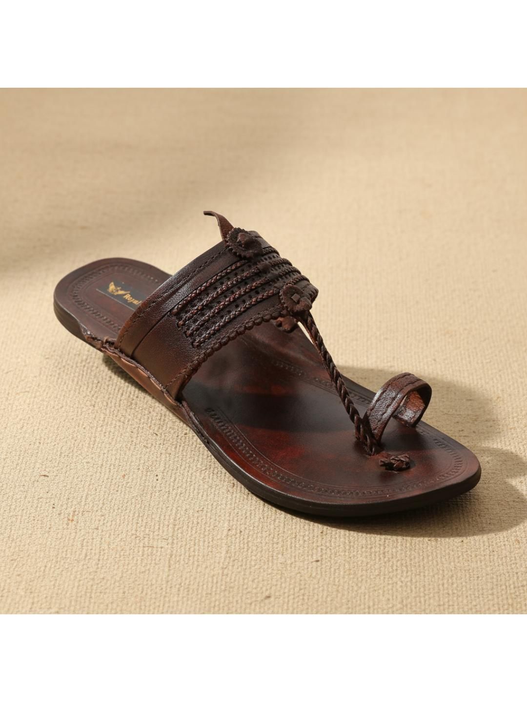 ROYAL KHWAAB Men Ethnic Leather Fashion Sandals
