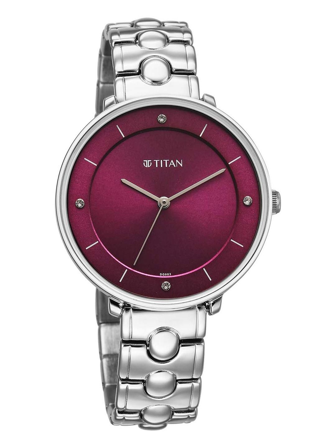 Dial & Stainless Steel Bracelet Style Straps Analogue Watch 2651SM09