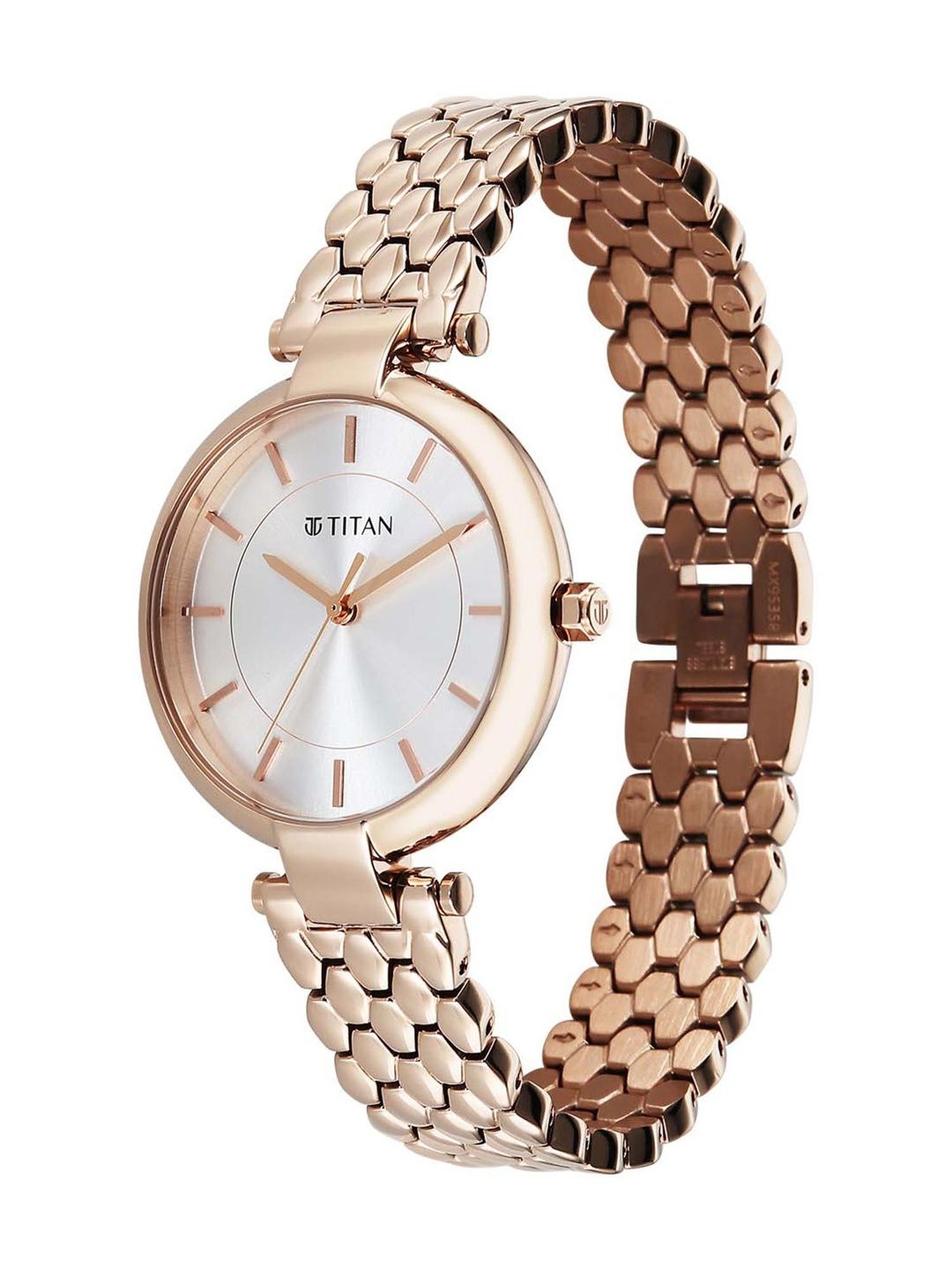 Dial & Stainless Steel Bracelet Style Straps Analogue Watch 95358WM01