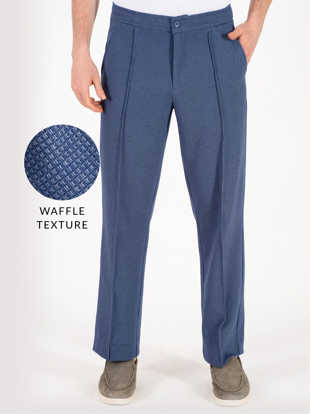 Buy The Pant Project Men Kai Blue Relaxed Fit Power-Stretch