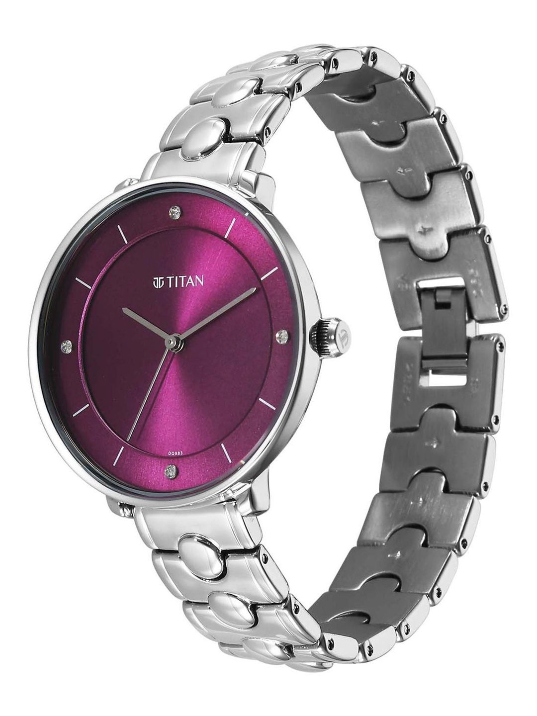 Dial & Stainless Steel Bracelet Style Straps Analogue Watch 2651SM09