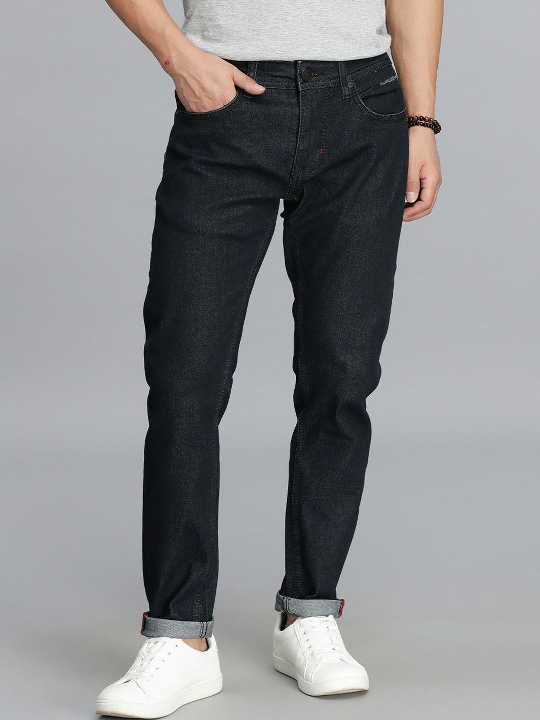 Rookies Men Skinny Fit Low-Rise Stretchable Jeans