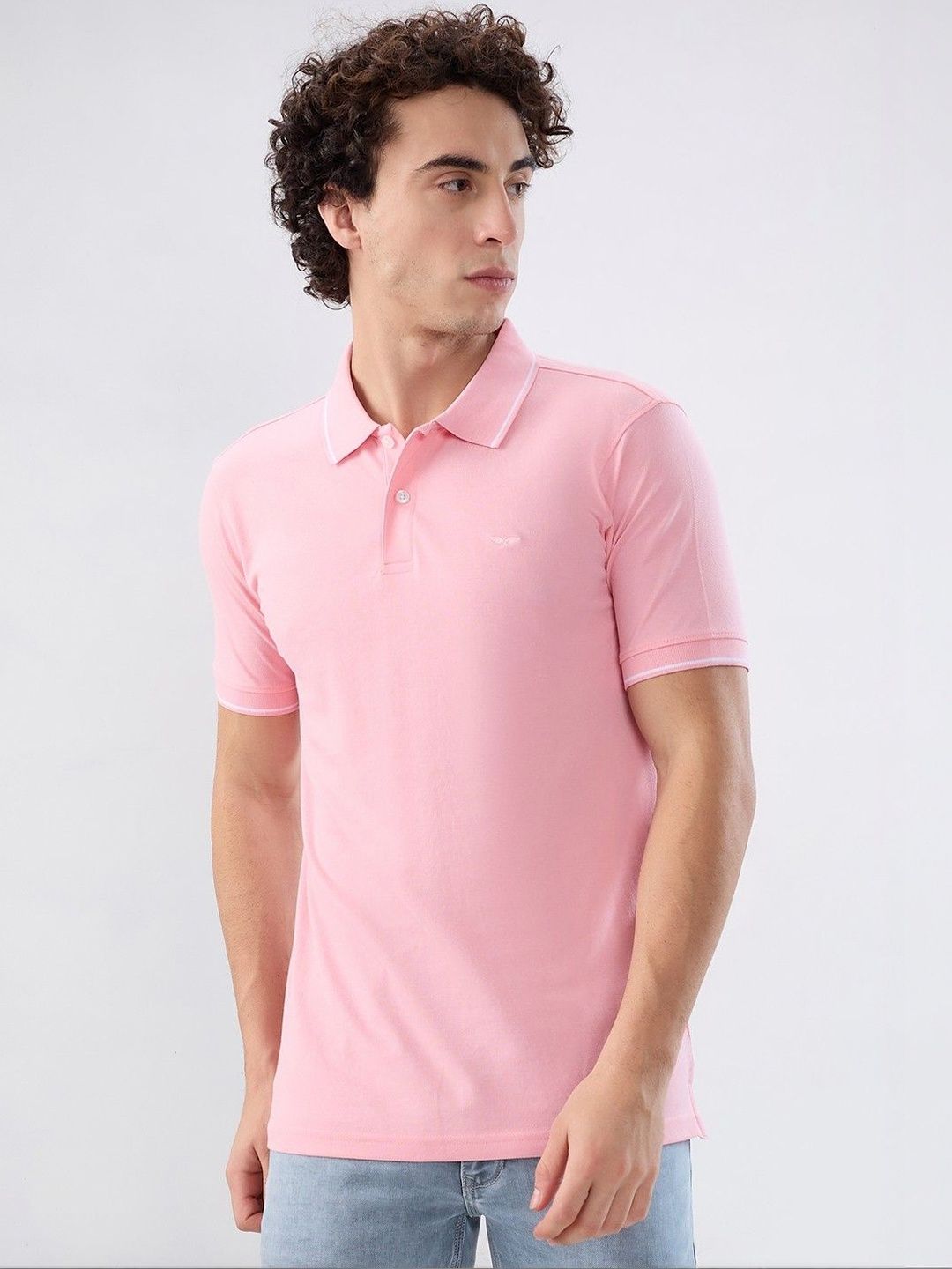 Park Avenue Men Polo Collar Slim Fit T-shirt