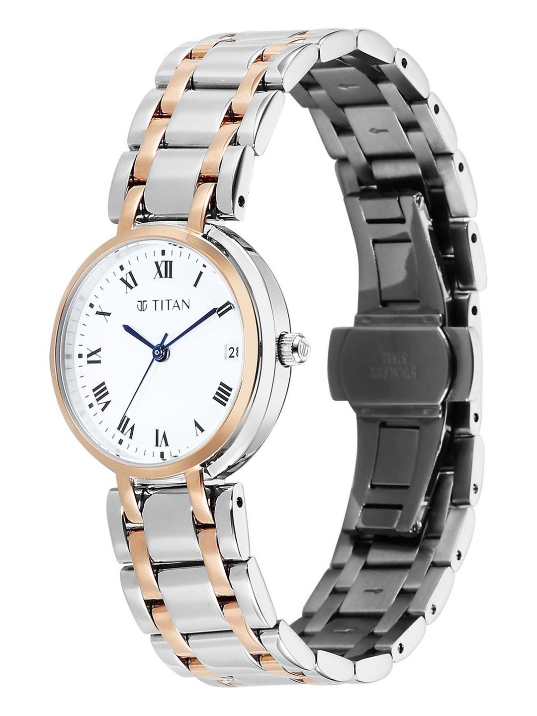 Dial & Bracelet Style Straps Analogue Date Aperture Watch 95370KM01
