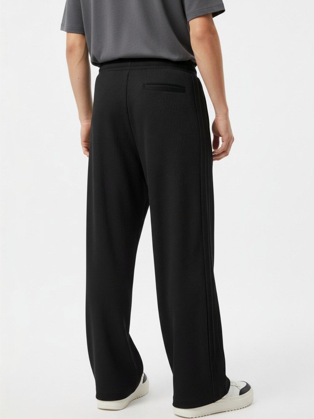 Buy glitchez Men Textured High-Rise Track Pants - Track Pants for