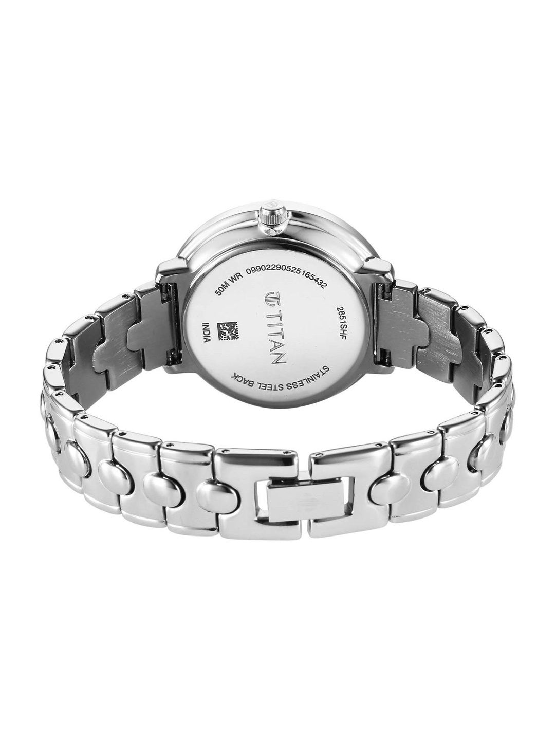 Dial & Stainless Steel Bracelet Style Straps Analogue Watch 2651SM09