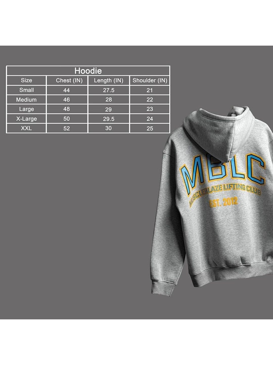 MuscleBlaze Lifting Club Alphanumeric Hoodie