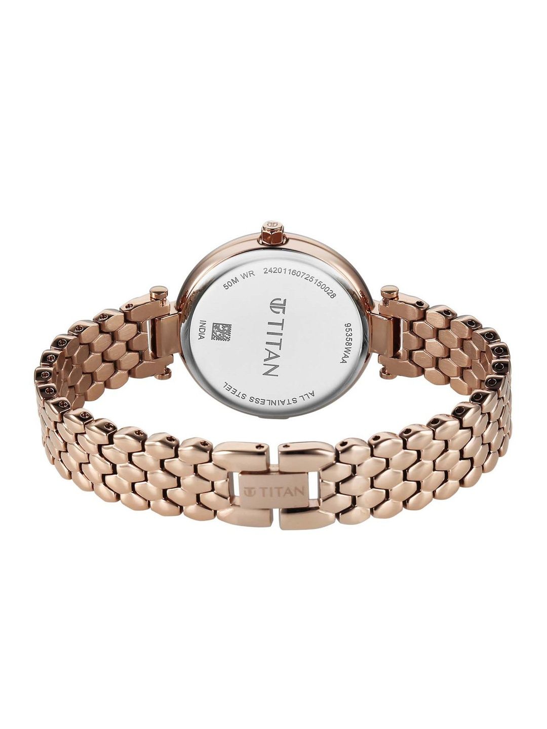 Dial & Stainless Steel Bracelet Style Straps Analogue Watch 95358WM01