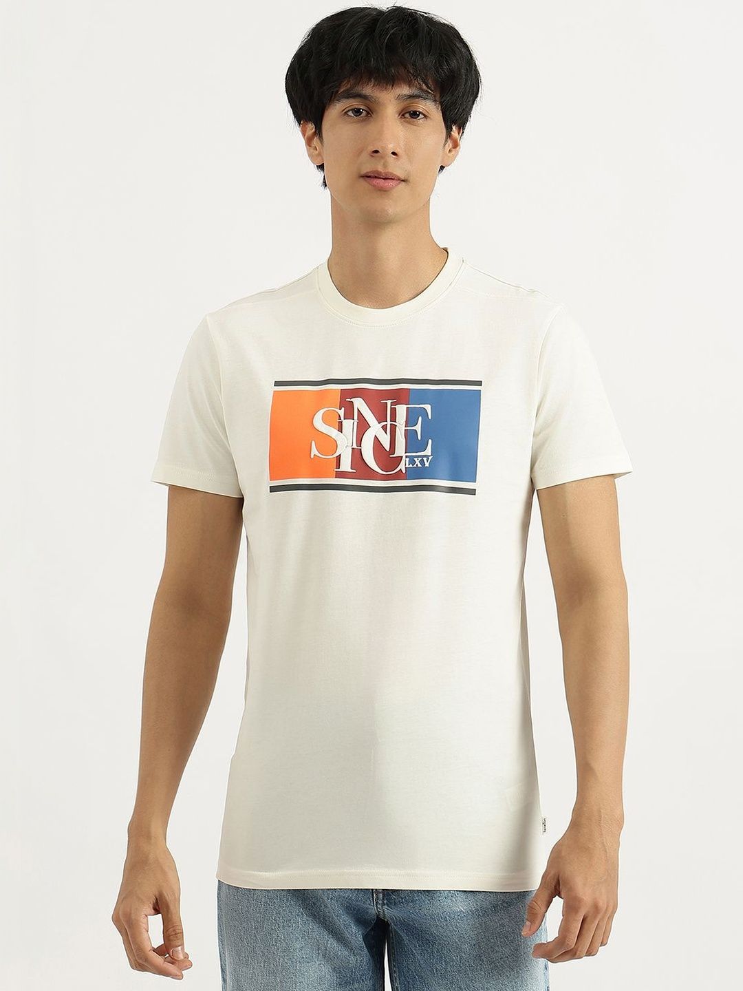 United Colors of Benetton Men Typography Printed Pure Cotton T-shirt