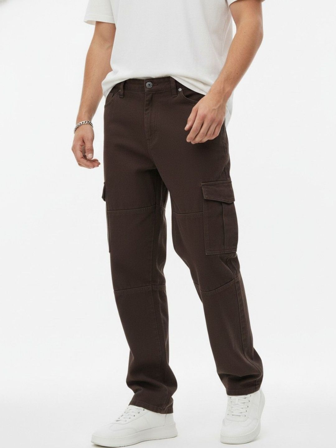 glitchez Men Relaxed Fit High-Rise Jeans