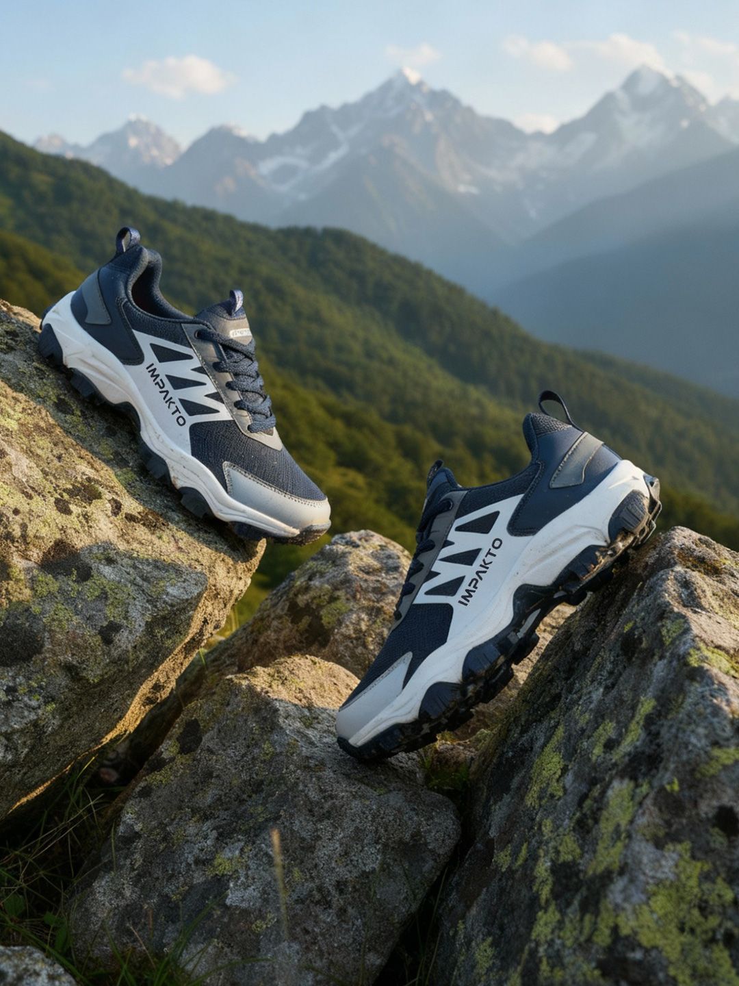 Impakto Men EdgeRunner Hiking & Trekking Shoes Padded Insocks All Terrain Rugged Grip